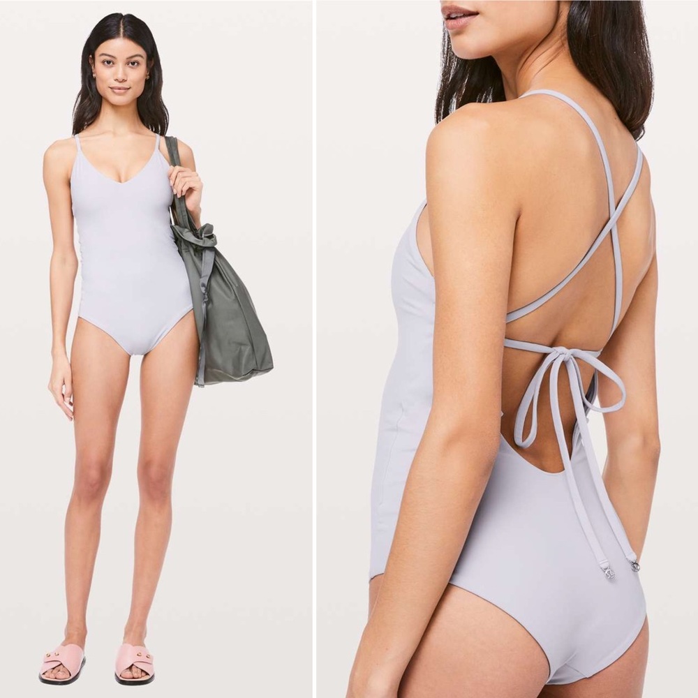 Lululemon Weave The Waves One Piece Silver Lilac 6